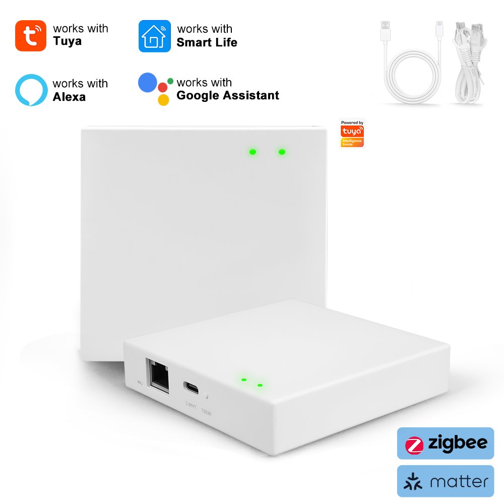 Smart Home Offline System - เกตเวย์ Tuya Zigbee Matter แบบใช้สาย ฮับอัจฉริยะ