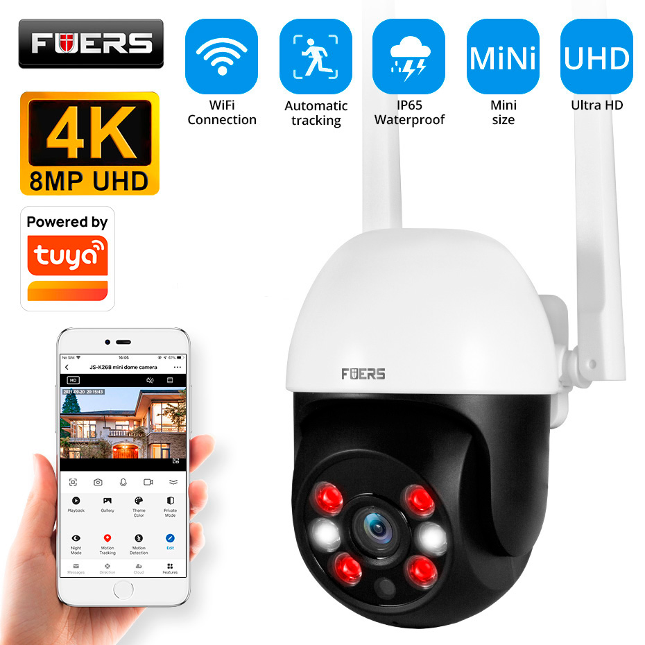 Smart Home Imou - กล้องวงจรปิด Fuers 8MP 4K IP สำหรับภายนอกอาคาร