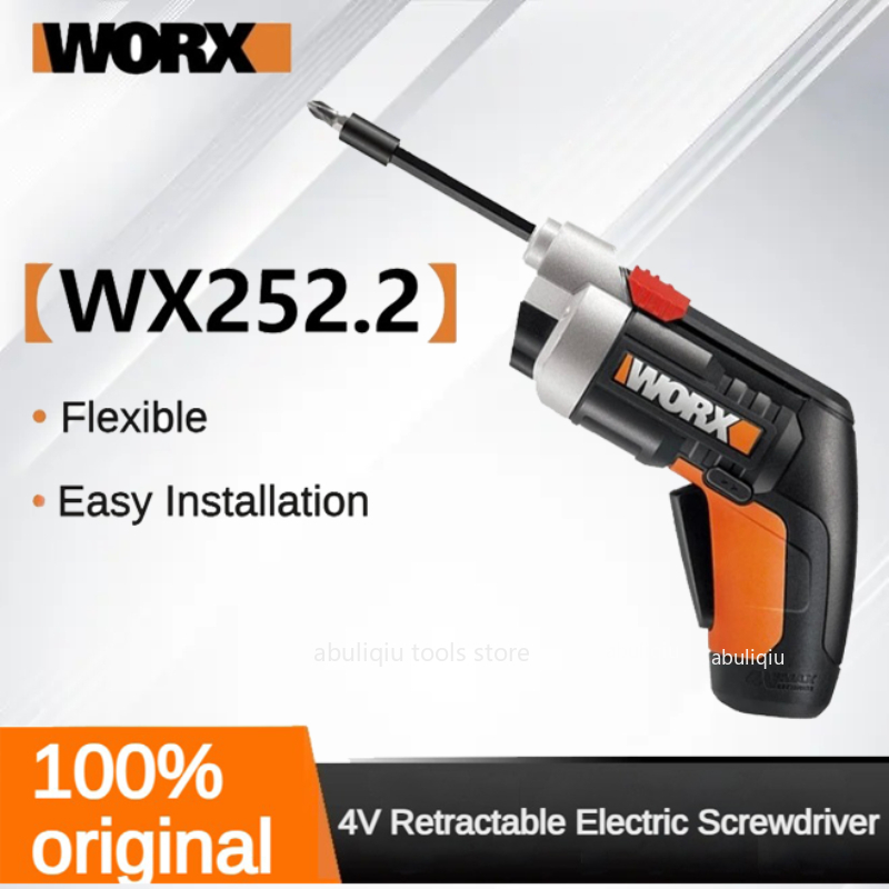 Smart Home Interior - Worx WX252.2ไขควงไฟฟ้าขนาดเล็ก4V, ชุดไขควงไฟฟ้าไร้สายอัจฉริยะปรับขนาดได้ชุดขับสกรูชาร์จไฟ USB เครื่องมือเจาะ