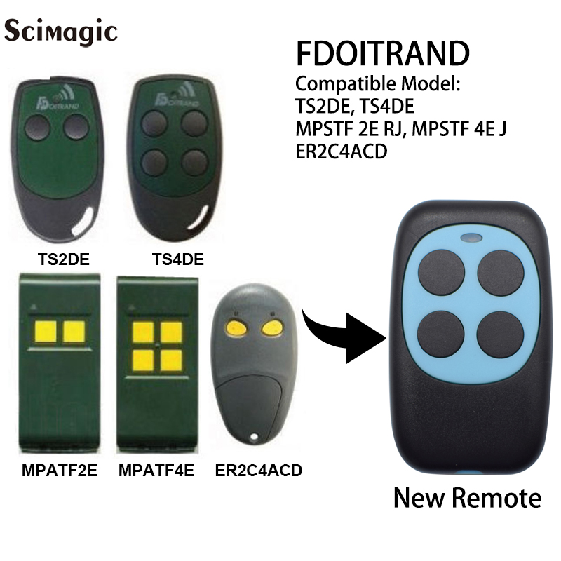 Smart Garage Door Opener - Fdoitrand ใช้งานร่วมกับรีโมทคอนโทรล 433MHz hearty doitrand ts4de