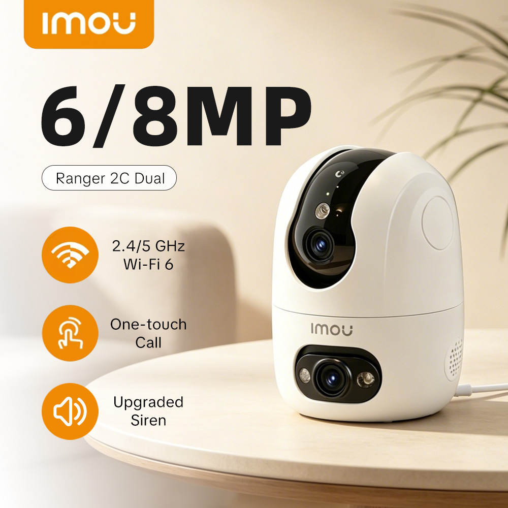 Smart Home Imou - กล้องวงจรปิด IMOU Ranger 2C แบบเลนส์คู่ 6MP/8MP