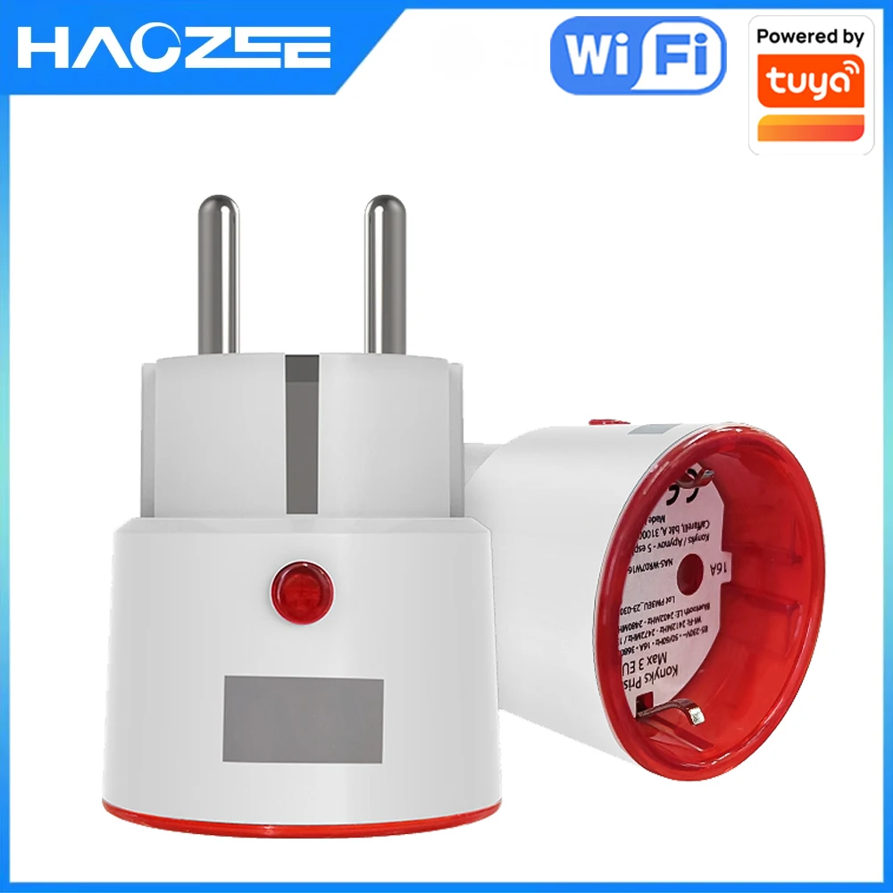 Smart Home Technology - ปลั๊กไฟอัจฉริยะ Tuya WiFi แบบ EU พร้อมระบบตรวจสอบพลังงาน