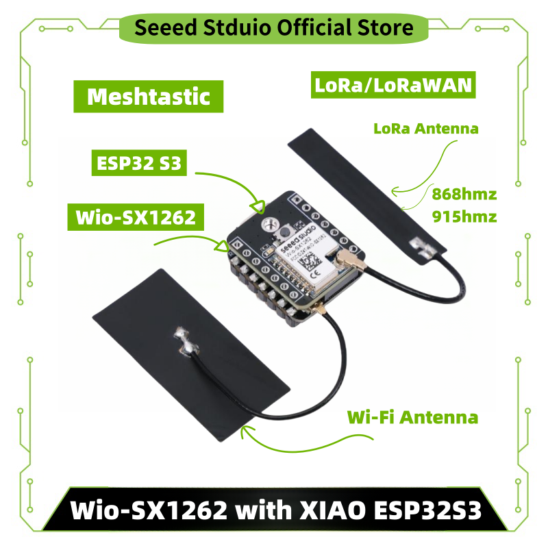 Smart Home Arduino - โมดูล ESP32 S3 Lora Meshtastic Lora