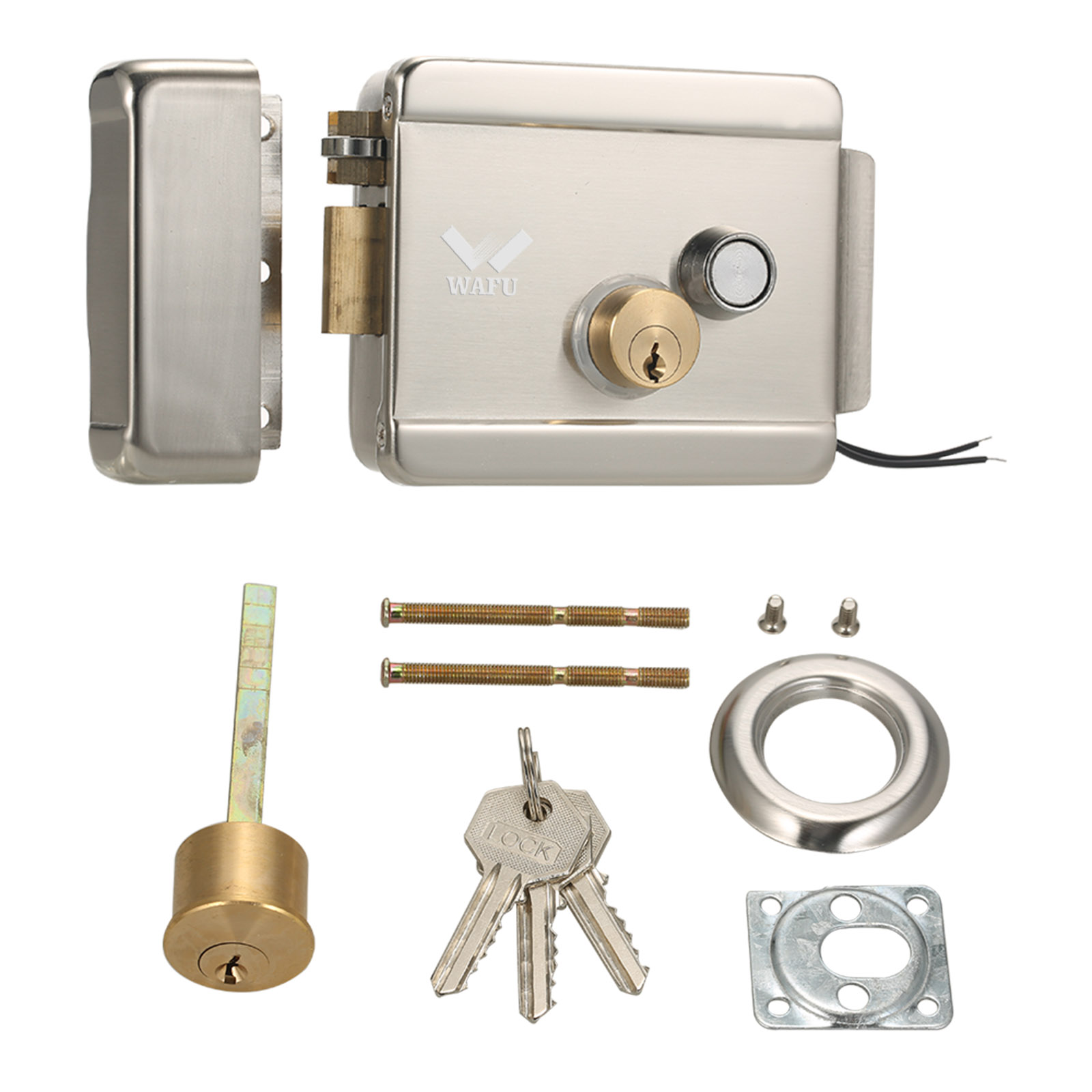 Smart Home Technology - WAFU สมาร์ทประตูไฟฟ้าประตูล็อค Secure Electric METALLIC ล็อคประตูล็อคอิเล็กทรอนิกส์ควบคุมประตูสําหรับ