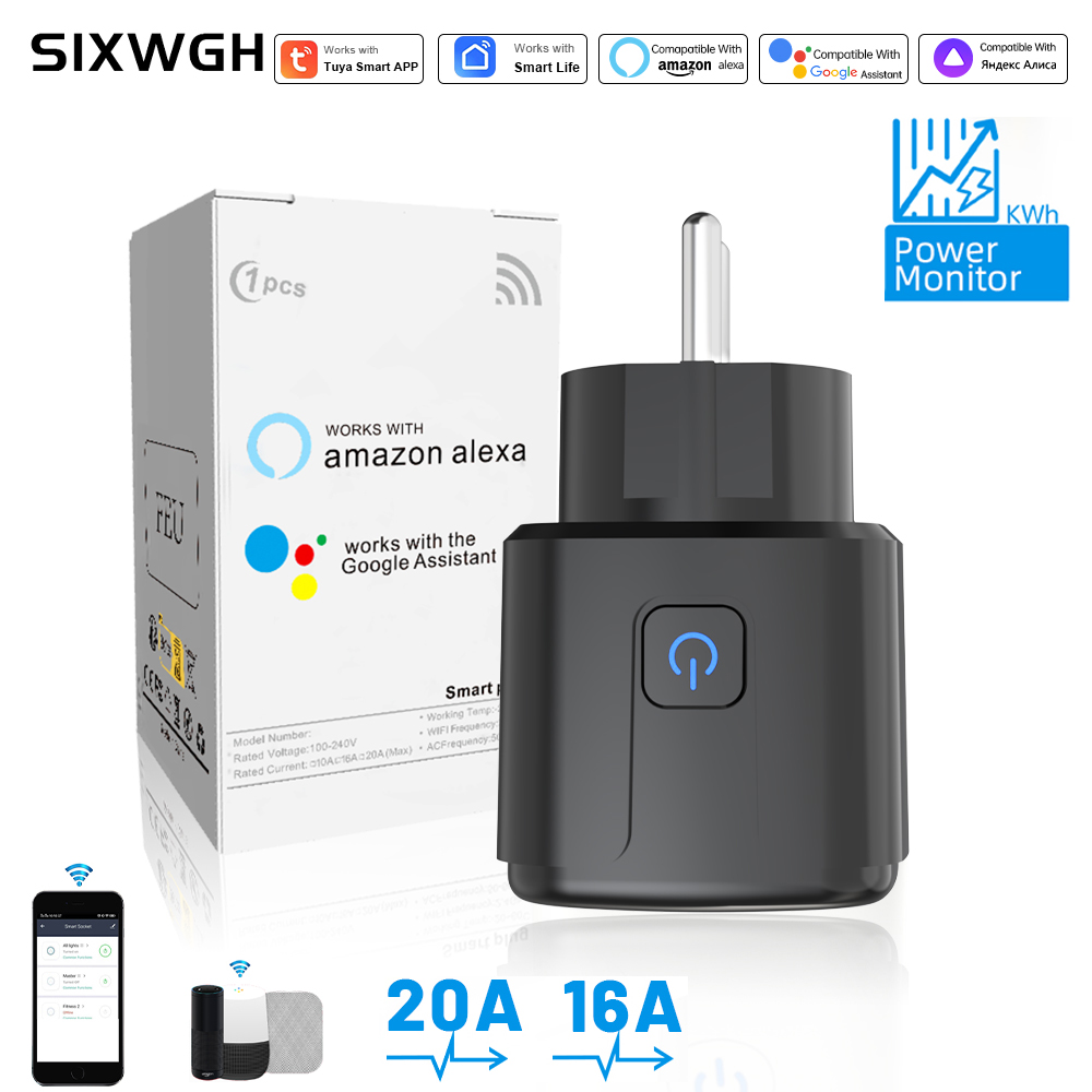 Smart Home Technology - ปลั๊กอัจฉริยะ Tuya ควบคุมผ่าน WiFi รองรับปลั๊ก EU
