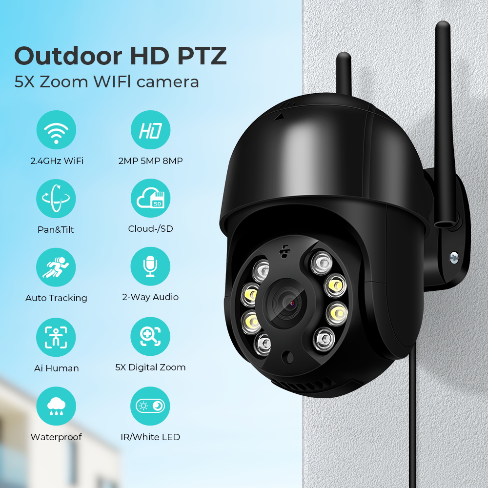 Smart Home Imou - กล้องวงจรปิดไร้สายภายนอกสำหรับใช้ภายนอกกล้องวงจรปิด8MP กันน้ำได้กล้องเฝ้าระวัง Wi-Fi