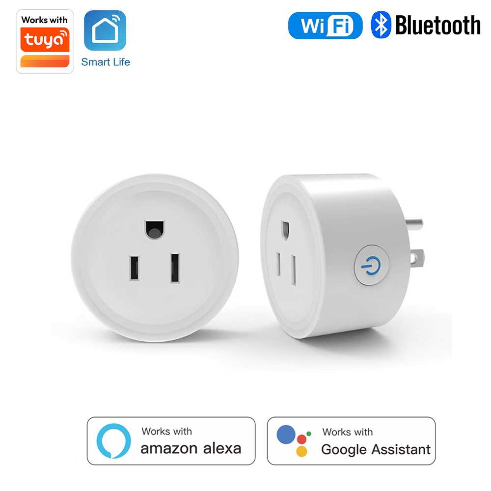 Smart Home Gadgets - ปลั๊กอัจฉริยะทรงกลม Tuya US-Spec 10A พร้อม Wi-Fi