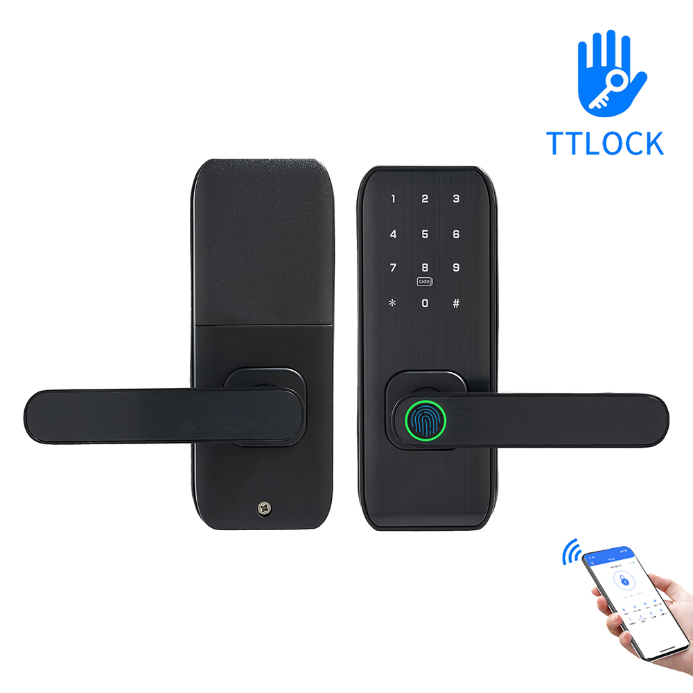Smart Door Lock - แอป TTLock สมาร์ทล็อคแบบใช้ลายนิ้วมือ รหัสผ่าน RFID สำหรับประตูไม้ภายในอาคาร