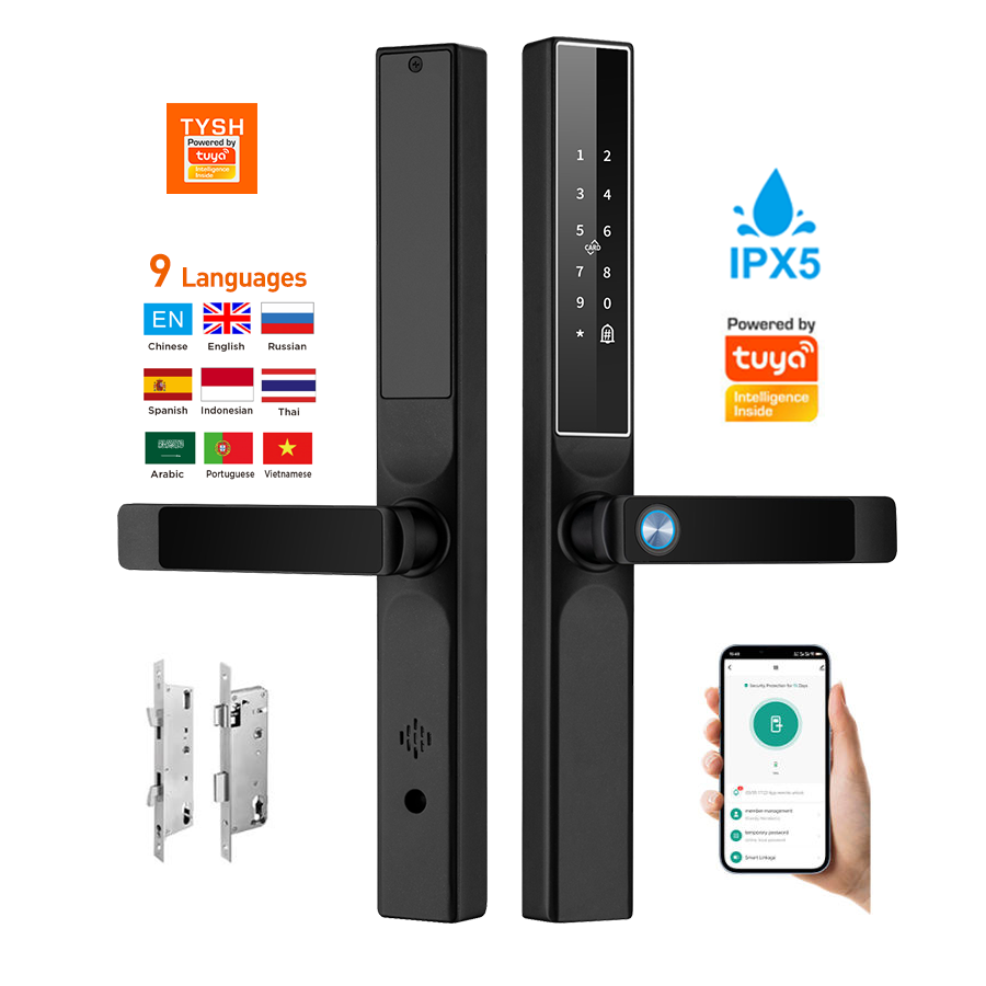 Smart Home Technology - แอป Tuya ล็อคประตูด้วยลายนิ้วมือ รหัสผ่าน บัตรกุญแจ ล็อคประตูอัจฉริยะ