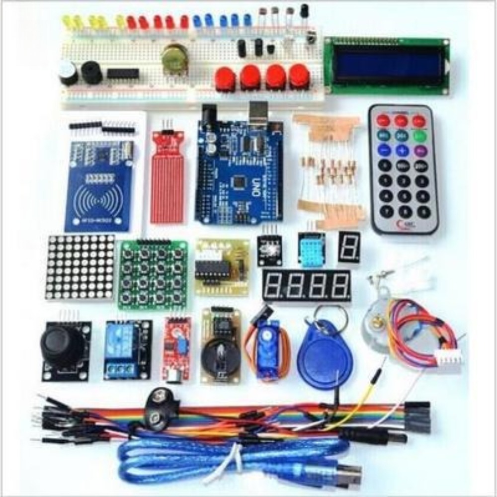 Smart Home Arduino Uno - ชุดเริ่มต้นอาร์ดูโน่ UNO R3 พร้อมไดรเวอร์สเต็ปเปอร์ ตัวอ่าน RFID