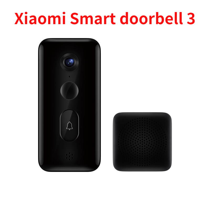 Smart Home Video Doorbell App - ออดประตูอัจฉริยะ Xiaomi รุ่น3 CN 2K อัลตร้าเอชดีวีดิโอไนท์วิชั่นแบตเตอรี่ยาวการรับรู้ของมนุษย์ทำงานร่วมกับแอป