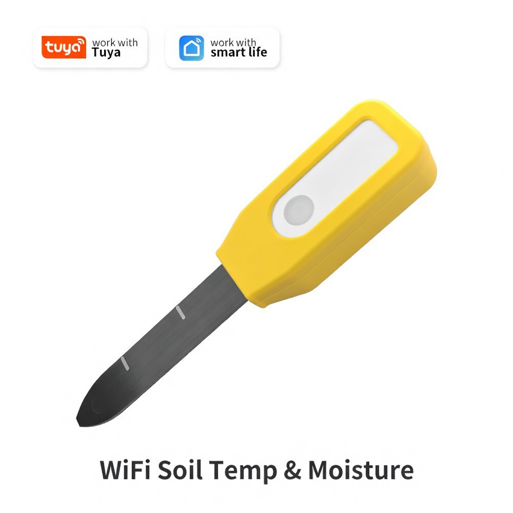 Smart Home Solution - เซ็นเซอร์วัดอุณหภูมิและความชื้นในดินแบบไร้สาย Tuya WiFi ระบบตรวจสอบแบบเรียลไทม์ สมาร์ทไลฟ์ เทอร์โมไฮโกรมิเตอร์