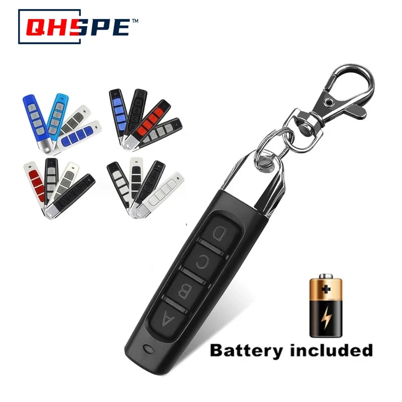 Smart Garage Door Opener - รีโมทคอนโทรลอเนกประสงค์ 433MHZ 4 ช่องสัญญาณ สำหรับเปิดประตูโรงรถ คัดลอกรหัสกุญแจรถยนต์