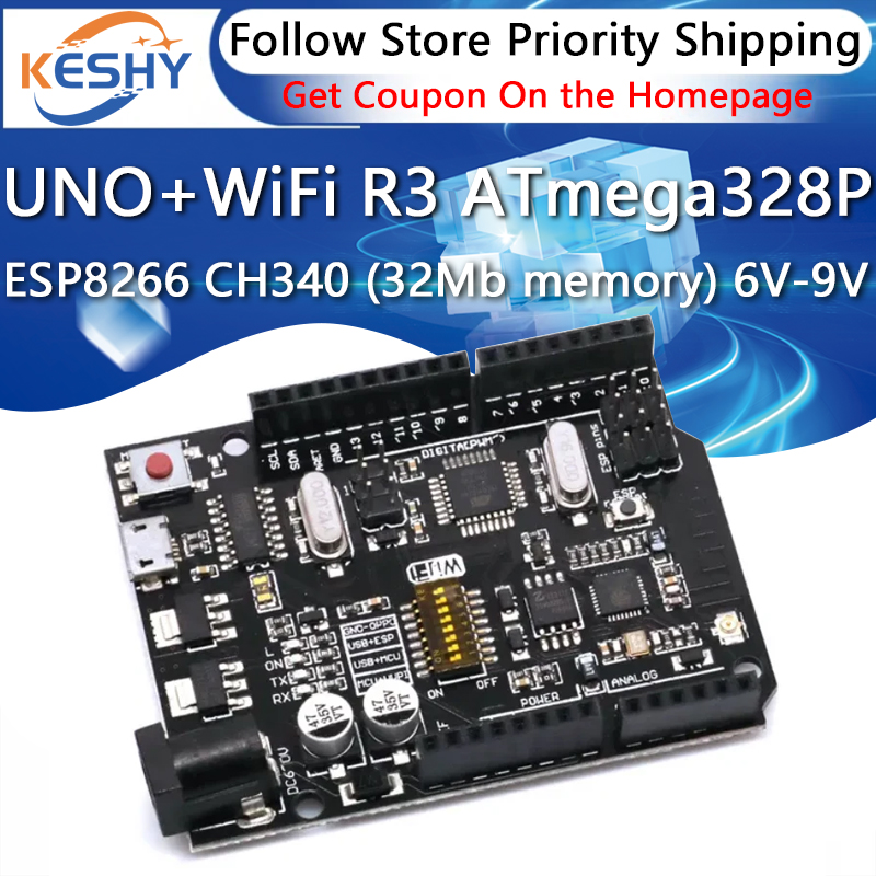 Smart Home Arduino Uno - UNO + WiFi R3 ATmega328P +