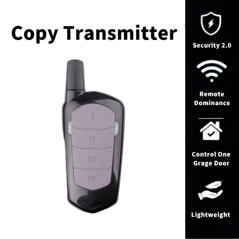 Smart Garage Door Opener - รีโมทคอนโทรลไร้สาย 433MHz แบบคัดลอกรหัสอัตโนมัติ 4 ปุ่ม รีโมทแสงสีแดงสำหรับอุปกรณ์ต่างๆ