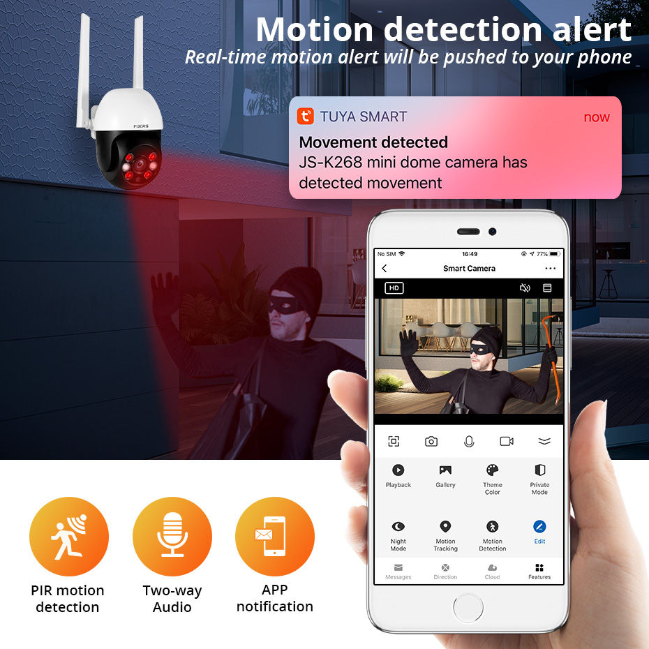 กล้องวงจรปิด Fuers 8MP 4K IP ส - Smart Home Imou บทวิจารณ์และราคา