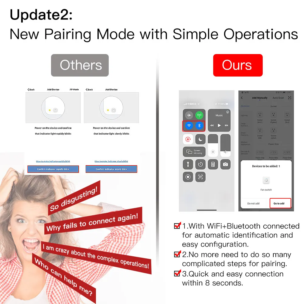 ใหม่WiFi RFสมาร์ทเพดานพัดลม2/3 - Smart Home Ventilation System บทวิจารณ์และราคา