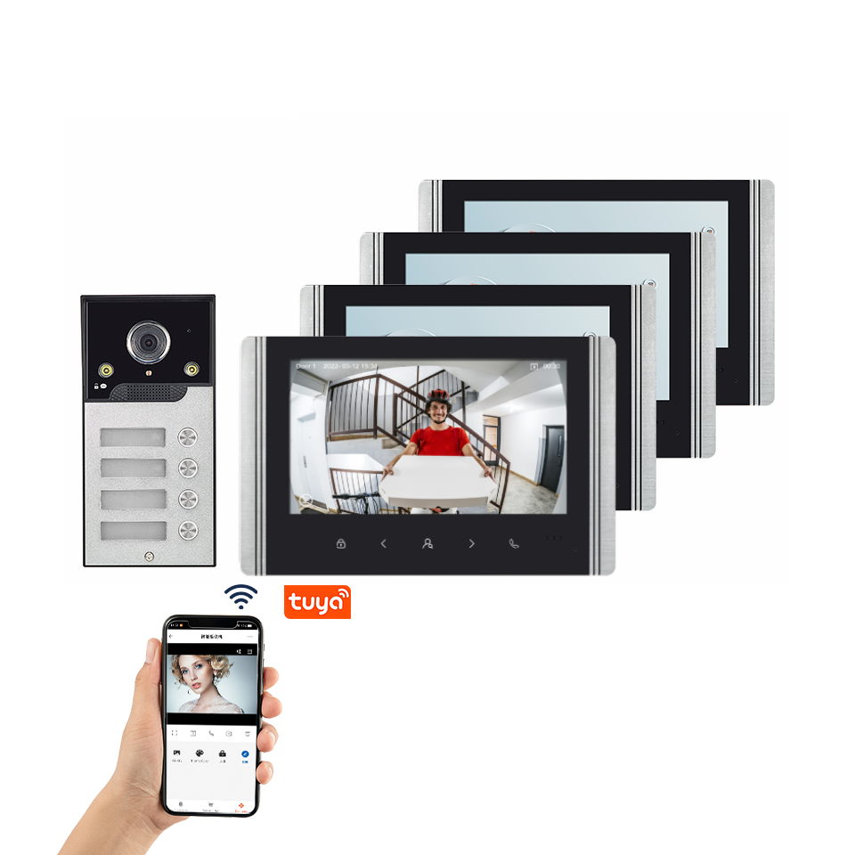 โทรศัพท์ประตูวิดีโอหลายครอบครั - Smart Home Video Doorbell App บทวิจารณ์และราคา