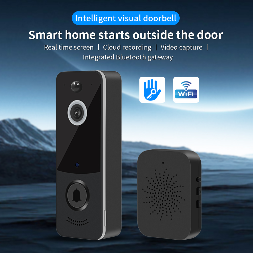 กริ่งประตูวิดีโอ WIFI 1080P แอ - Smart Home Video Doorbell App บทวิจารณ์และราคา