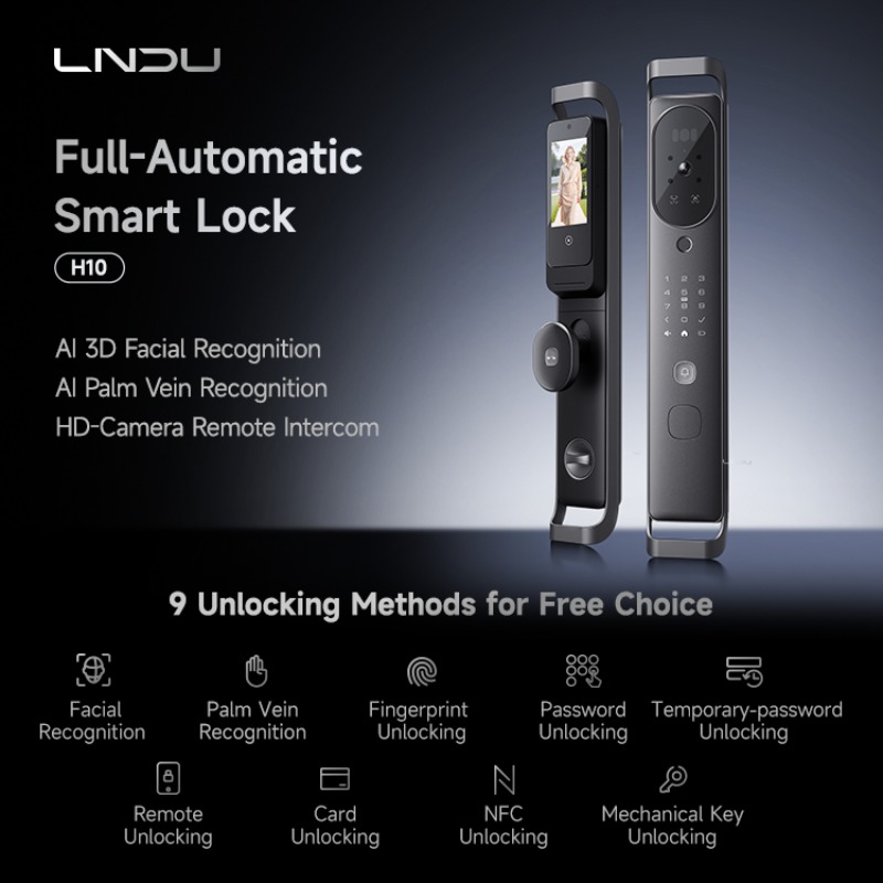 【2026】LNDU H10 กล้องคู่ระบบภาพ - Smart Door Lock บทวิจารณ์และราคา