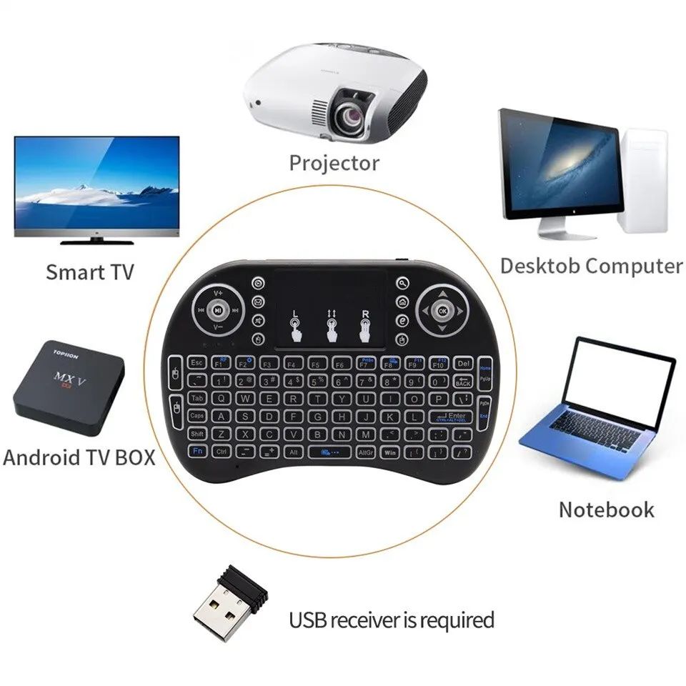 มินิอิงลิชบลูทูธคีย์บอร์ดแบบพก - Smart Home Gadgets บทวิจารณ์และราคา