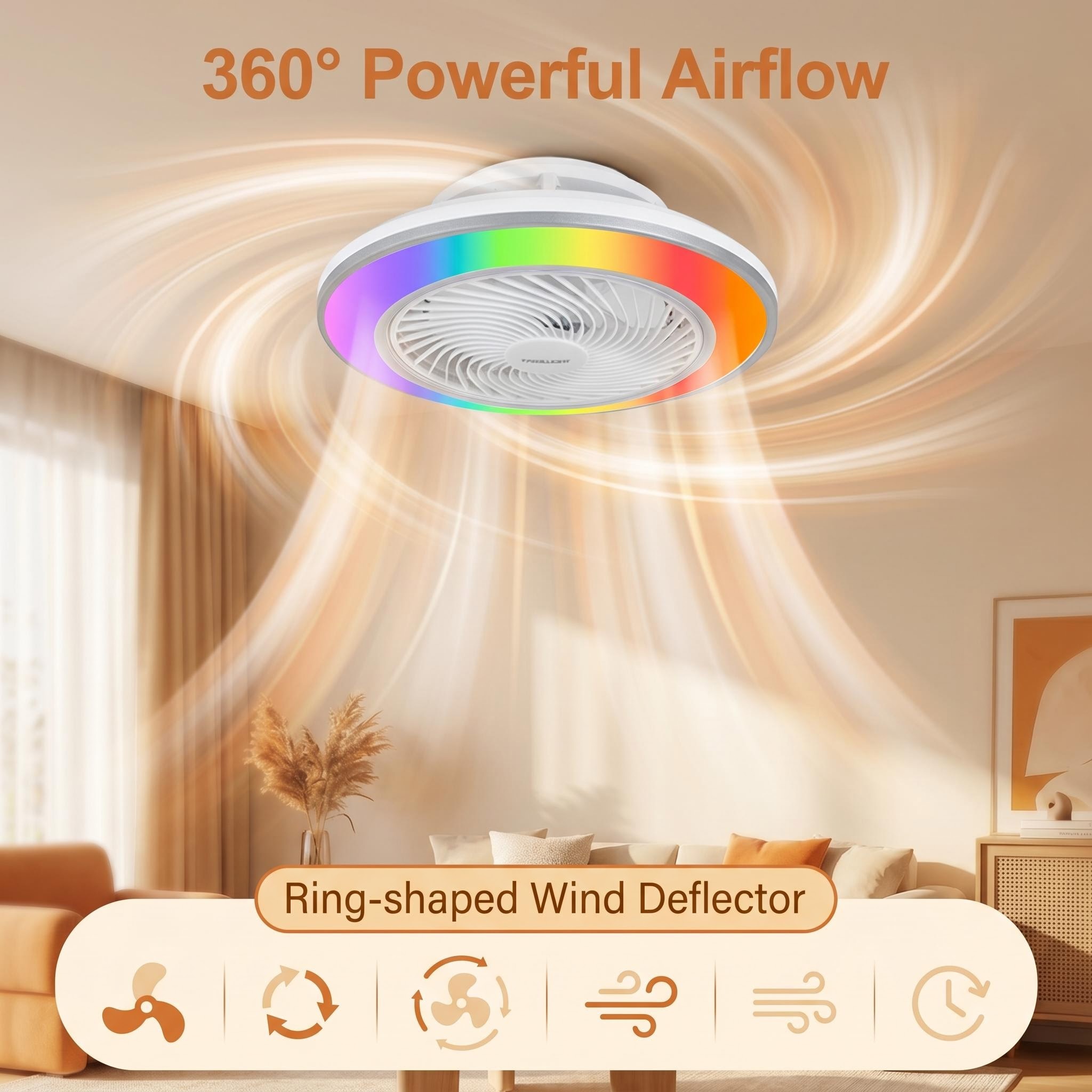 พัดลมเพดานควบคุมด้วยรีโมทอัจฉร - Smart Home Ventilation System บทวิจารณ์และราคา