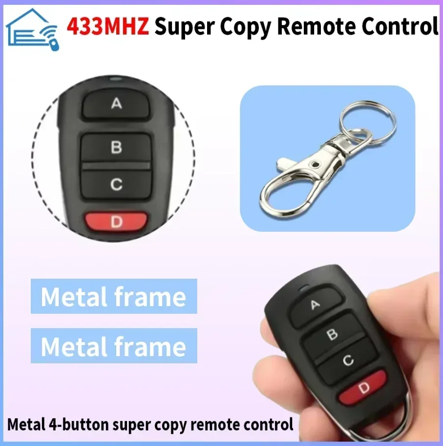 รีโมทคอนโทรลแบบกดปุ่มโลหะ 4 ปุ - Smart Garage Door Opener บทวิจารณ์และราคา