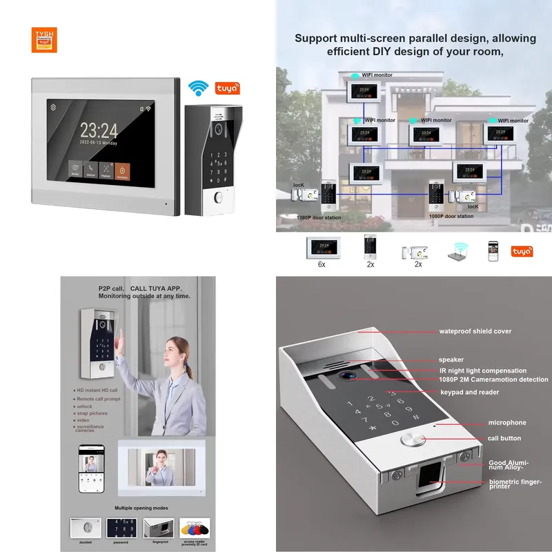 TYSH วิดีโอโฟนอัจฉริยะ 2 สาย แ - Smart Home Video Doorbell App บทวิจารณ์และราคา