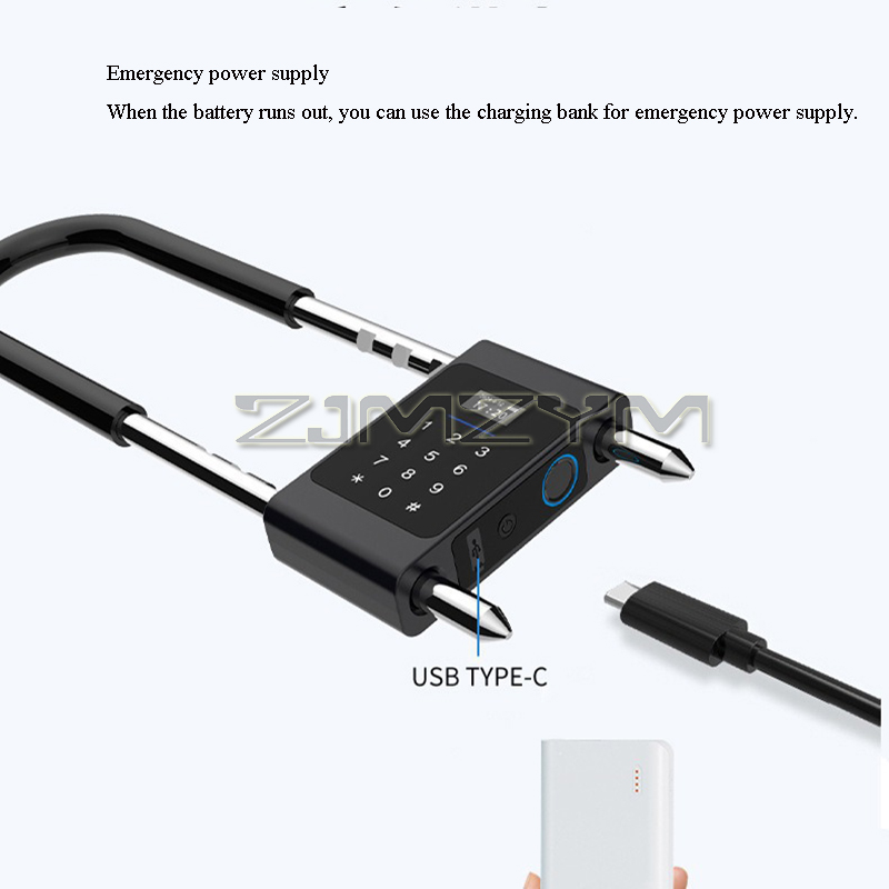 ลายนิ้วมือ U-Type ล็อคอิเล็กทร - Smart Door Lock บทวิจารณ์และราคา