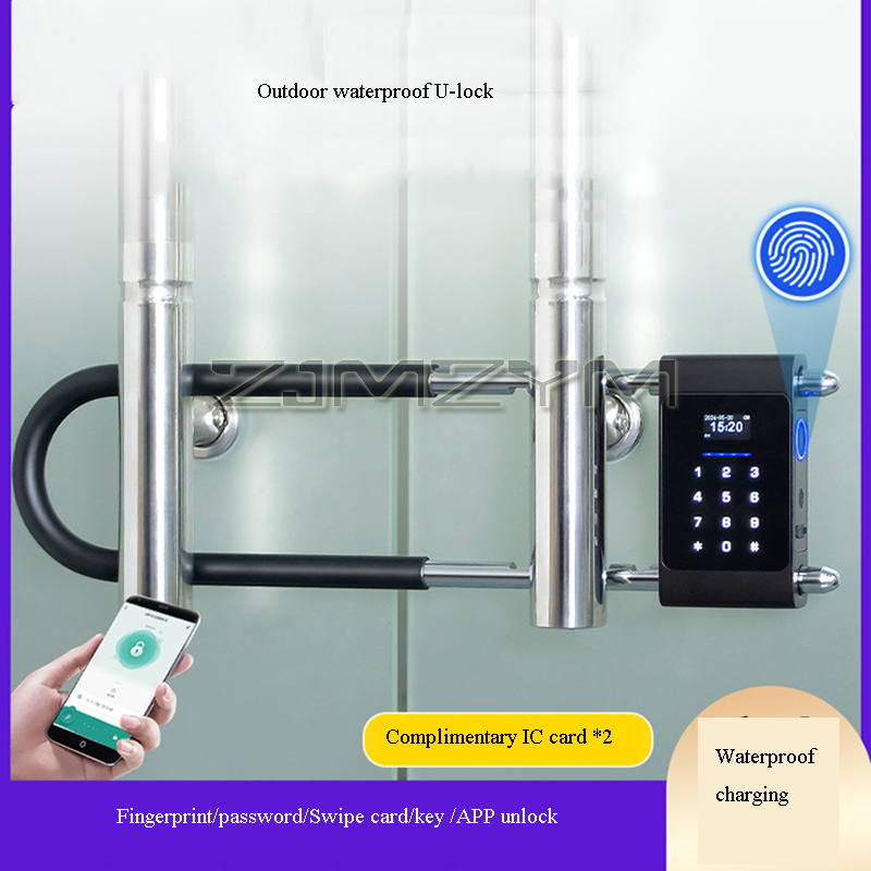 ลายนิ้วมือ U-Type ล็อคอิเล็กทร - Smart Door Lock บทวิจารณ์และราคา