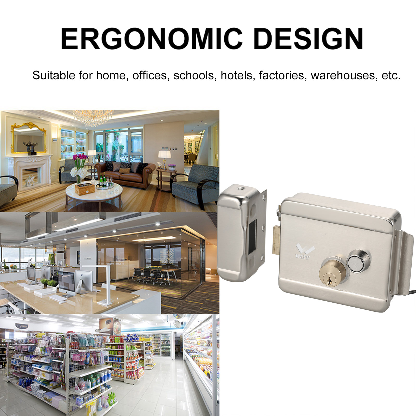 WAFU สมาร์ทประตูไฟฟ้าประตูล็อค - Smart Home Technology บทวิจารณ์และราคา