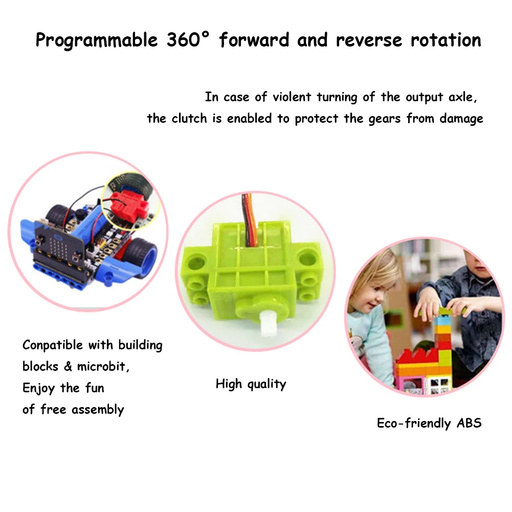 4PCS Geekservo 360 องศาหมุนต่อ - Smart Home Micro Bit บทวิจารณ์และราคา