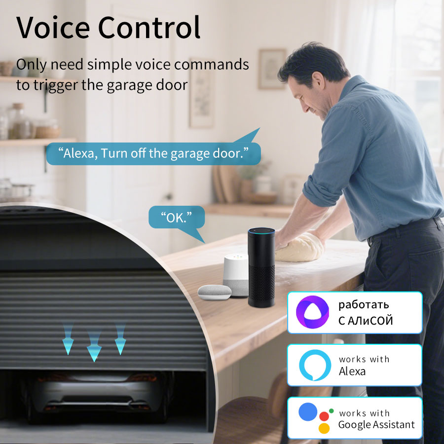 ตัวควบคุมประตูโรงรถอัจฉริยะ Tu - Smart Home Solution บทวิจารณ์และราคา