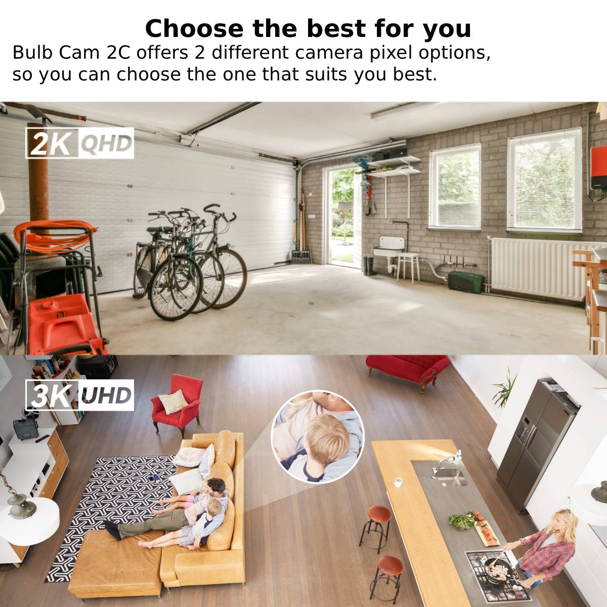 IMOU Bulb Cam 2C 3MP/5MP 2K/3K - Smart Home Imou บทวิจารณ์และราคา