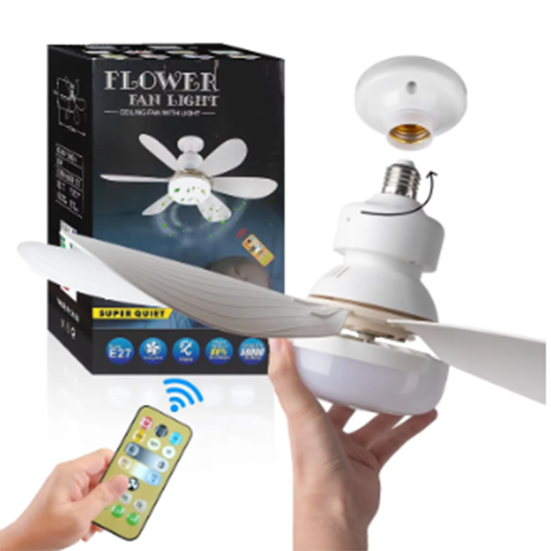 โคมไฟพัดลมเพดาน LED E27 รุ่นปี - Smart Home Ventilation System บทวิจารณ์และราคา