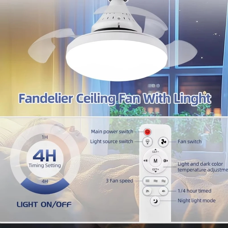 พัดลมเพดานพร้อมไฟและรีโมทคอนโท - Smart Home Ventilation System บทวิจารณ์และราคา