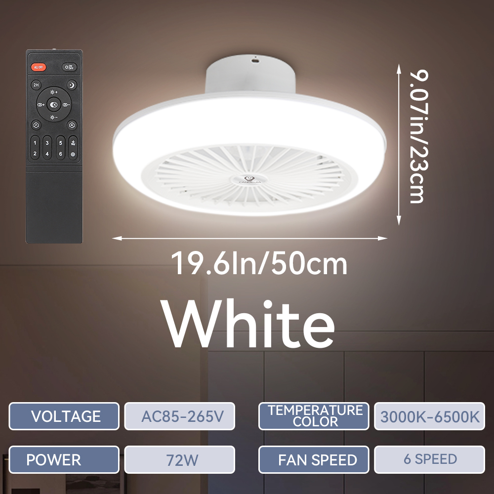 72W เพดานพัดลมเพดาน 85-265V เพ - Smart Home Ventilation System บทวิจารณ์และราคา