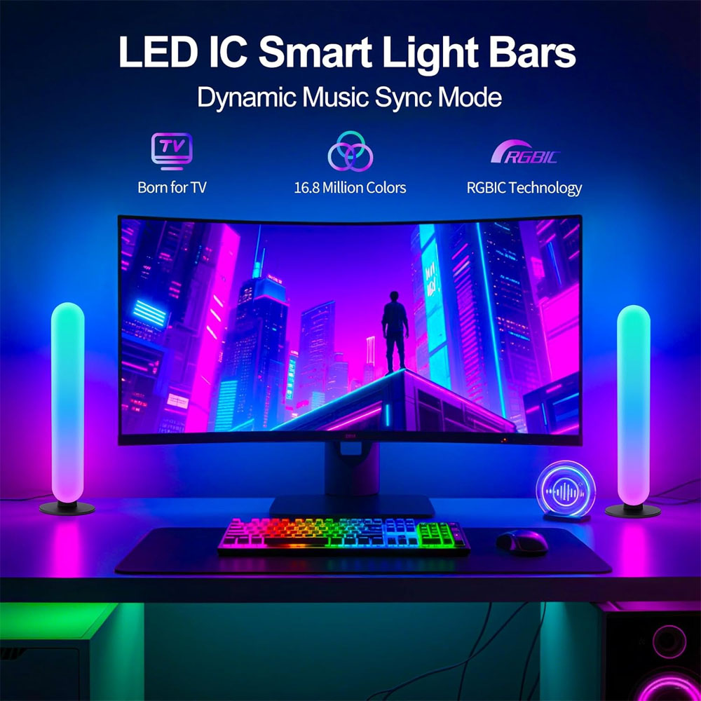 แถบไฟ LED อัจฉริยะ 1/2/3 ชิ้น, - Smart Home App บทวิจารณ์และราคา