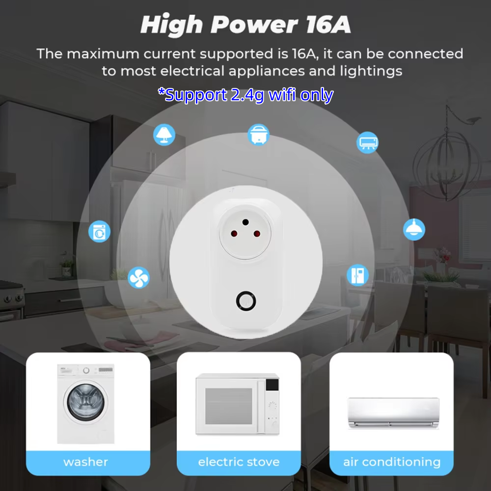 Tuya สมาร์ทซ็อกเก็ตอิสราเอลปลั - Smart Home Technology บทวิจารณ์และราคา