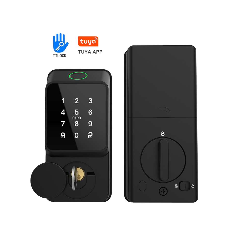 กุญแจล็อคประตูอัจฉริยะสีดำแบบ  - Smart Door Lock บทวิจารณ์และราคา