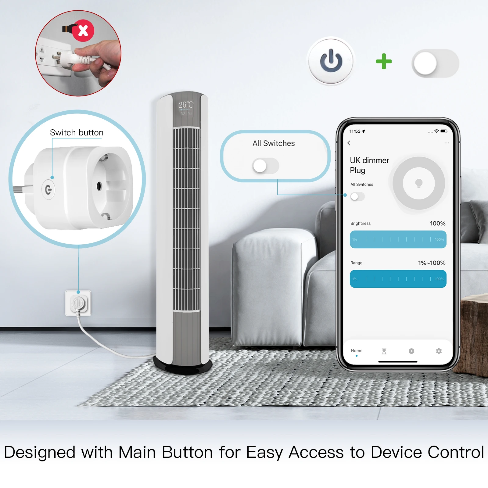 ปลั๊กไฟอัจฉริยะ MOES Tuya WiFi - Smart Home Technology บทวิจารณ์และราคา