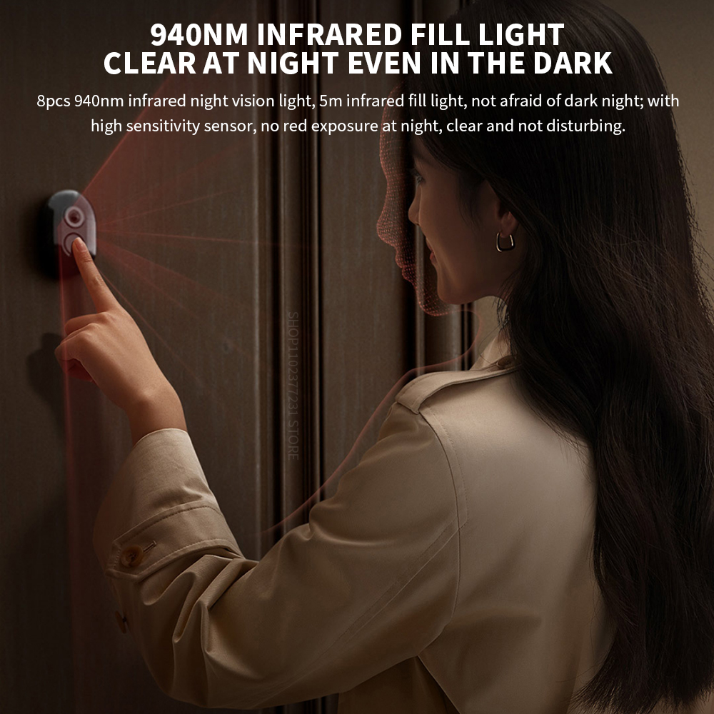 Xiaomi Smart Cat eye 2 WiFi ไร - Smart Home Video Doorbell App บทวิจารณ์และราคา