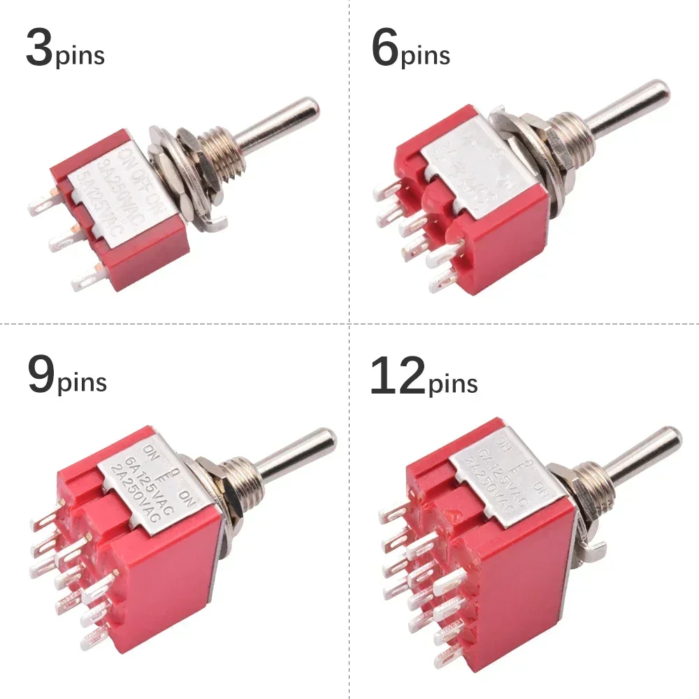 5 ชิ้น สวิตช์สลับขนาดเล็กสีแดง - Smart Home Gadgets บทวิจารณ์และราคา