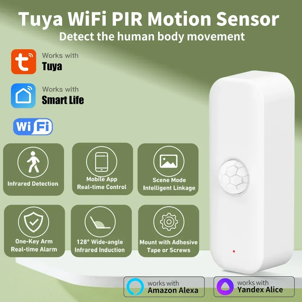 Tuya WiFI Motion Sensor PIR สม - Smart Home Gadgets บทวิจารณ์และราคา