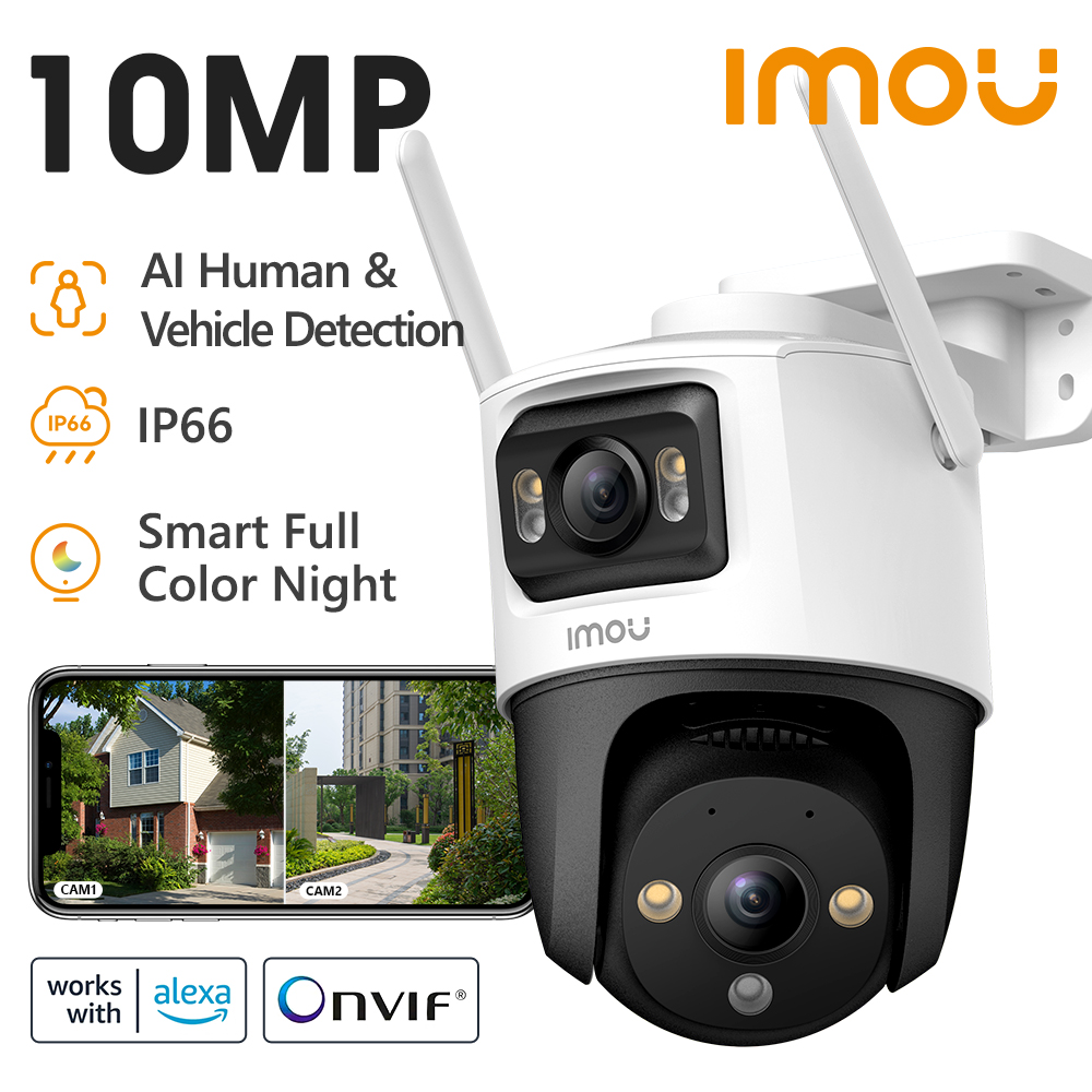 IMOU Dual เลนส์กล้องกลางแจ้ง P - Smart Home Imou บทวิจารณ์และราคา