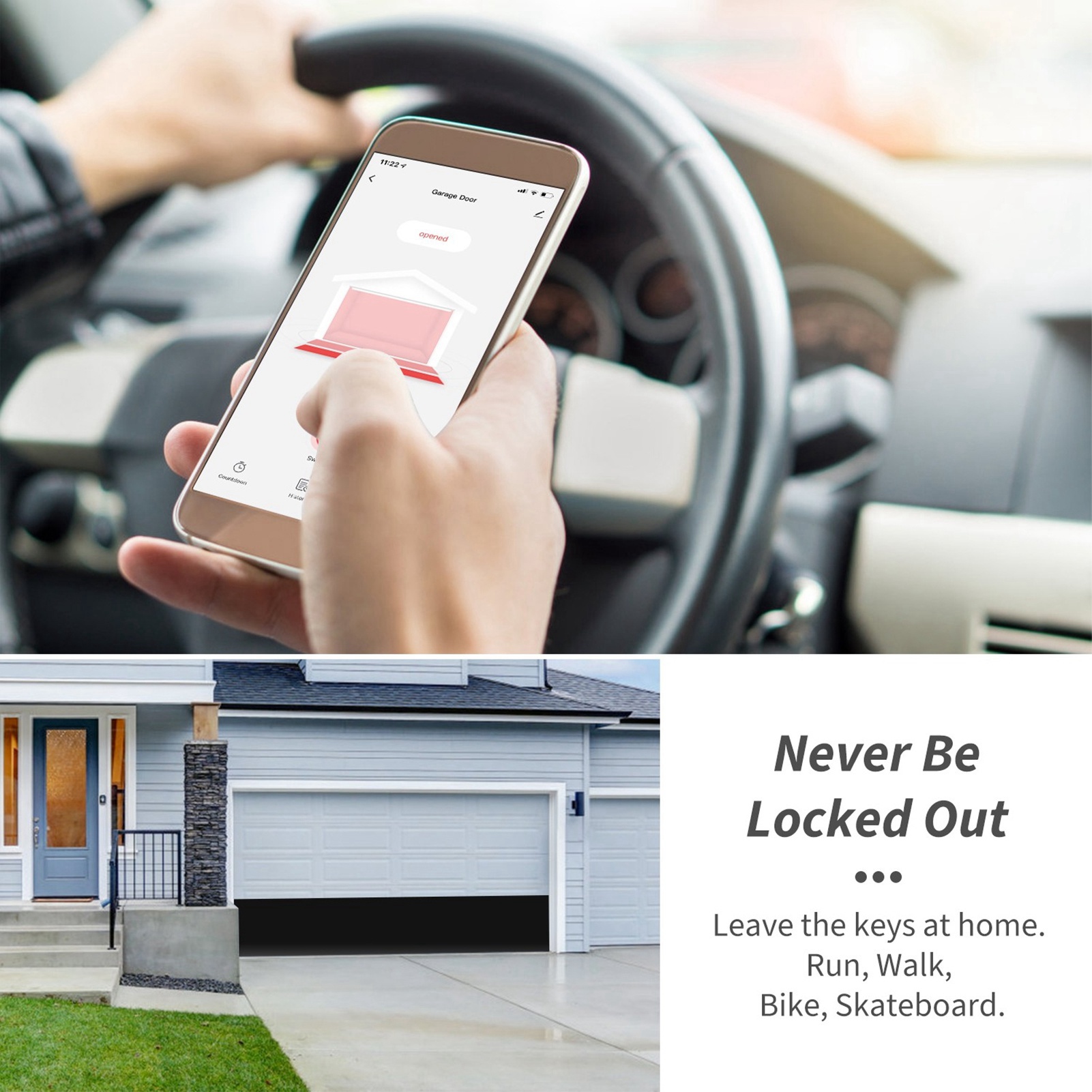 ประตูโรงรถอัจฉริยะ WIFI ควบคุม - Smart Garage Door Opener บทวิจารณ์และราคา