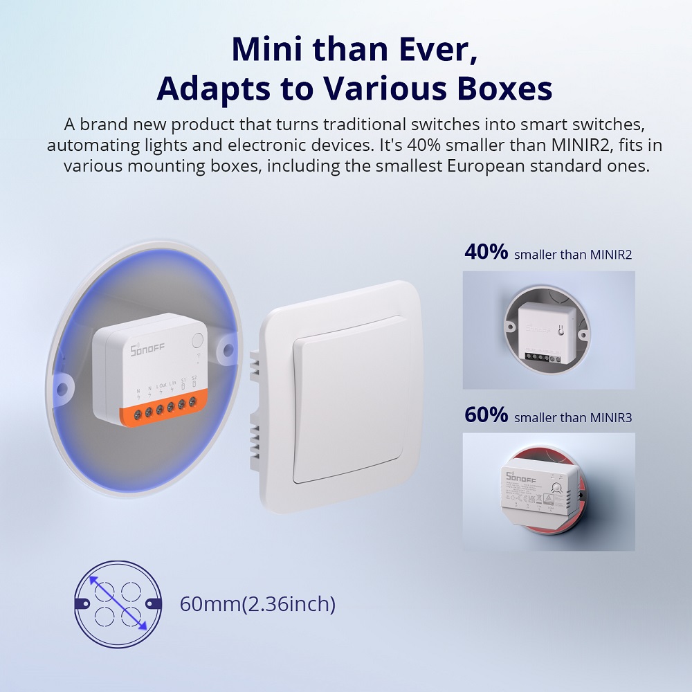 สวิตช์อัจฉริยะ Sonoff Mini R4  - Smart Home Solution บทวิจารณ์และราคา
