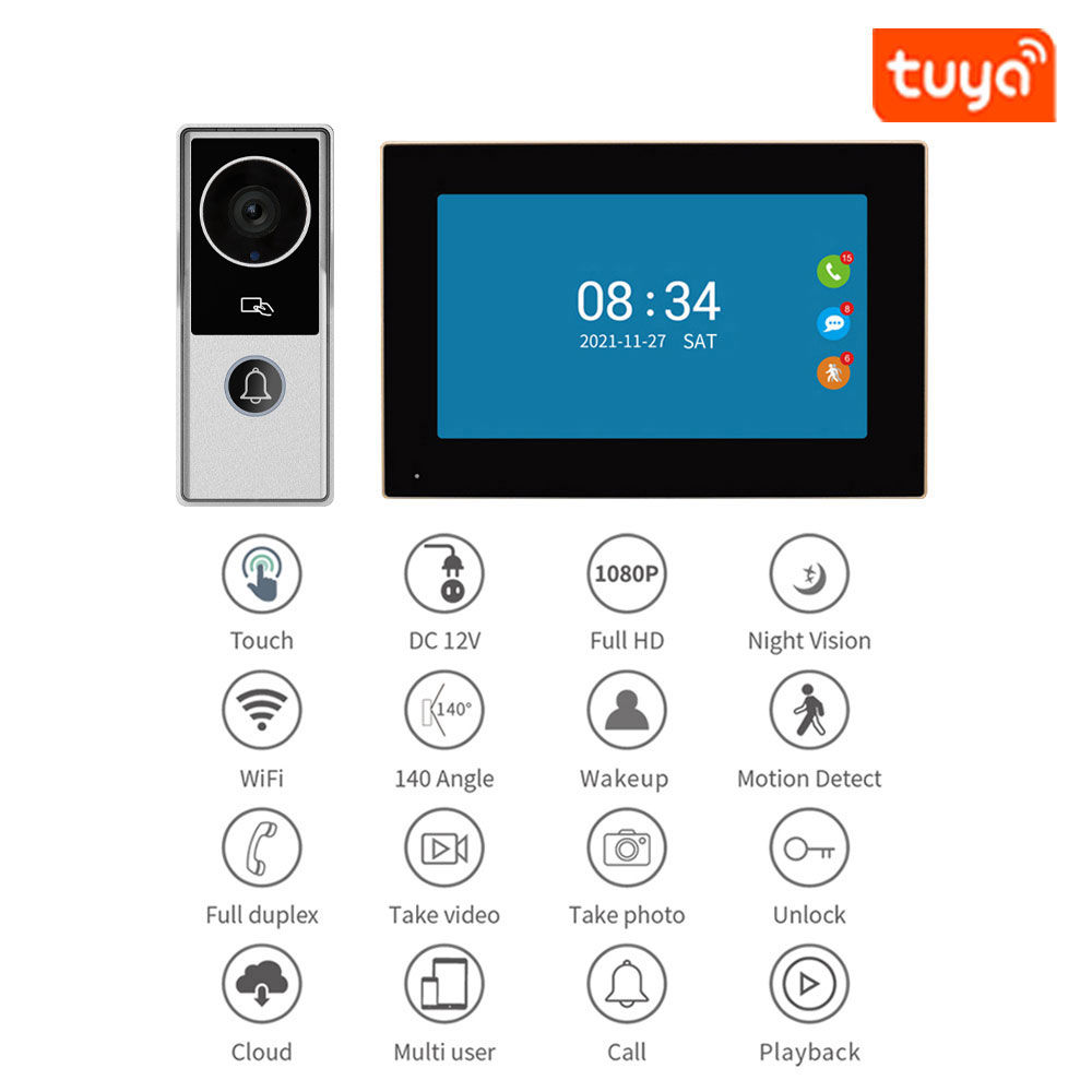 กริ่งประตูวิดีโอไร้สาย TUYA 10 - Smart Home Video Doorbell App บทวิจารณ์และราคา